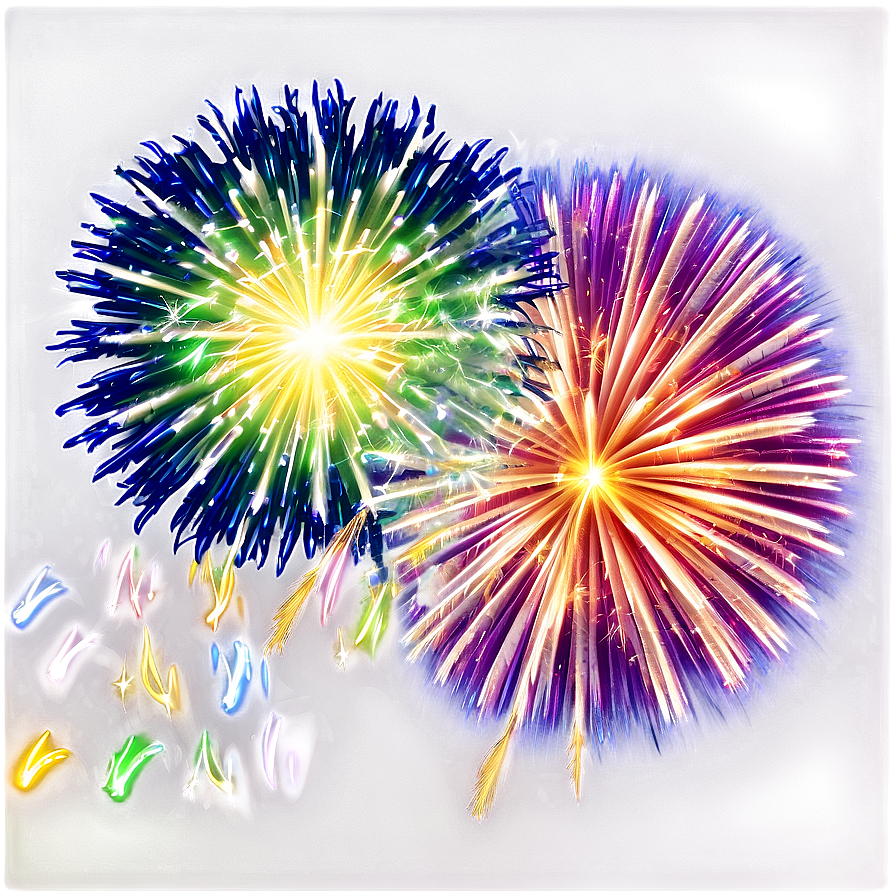 Sparkling Fireworks Png 05042024