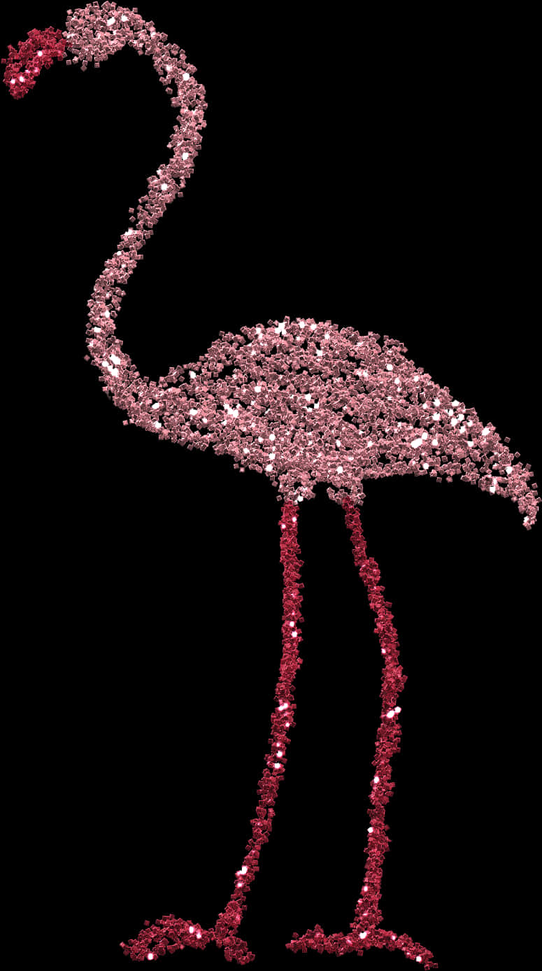 Sparkling Flamingo Artwork