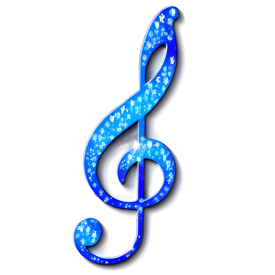 Sparkling G Clef Png 70