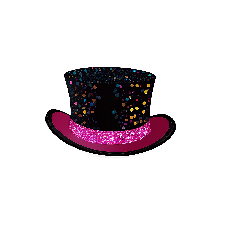 Sparkling Glitter Top Hat Png 05042024