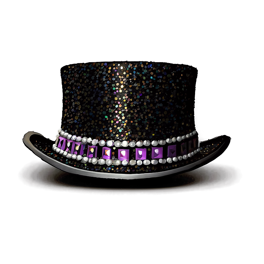 Sparkling Glitter Top Hat Png Fwy