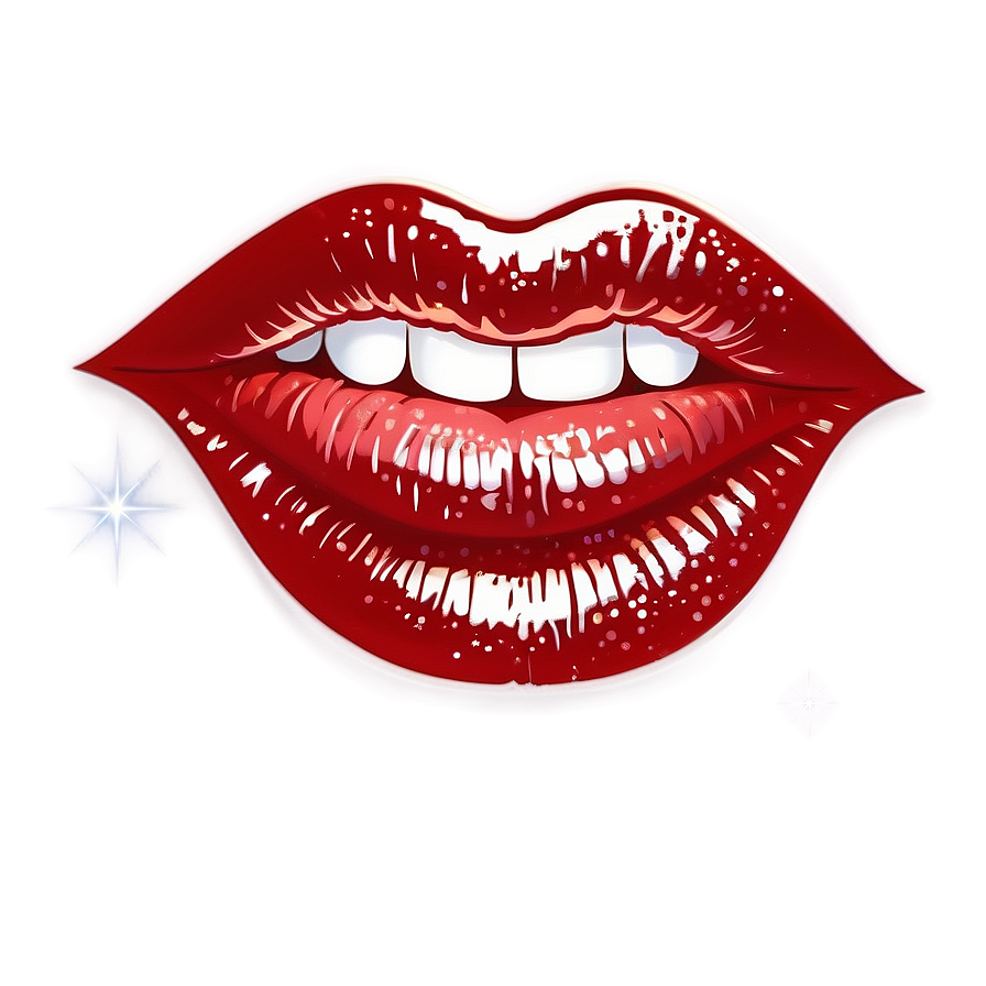 Sparkling Glossy Lips Png Uee