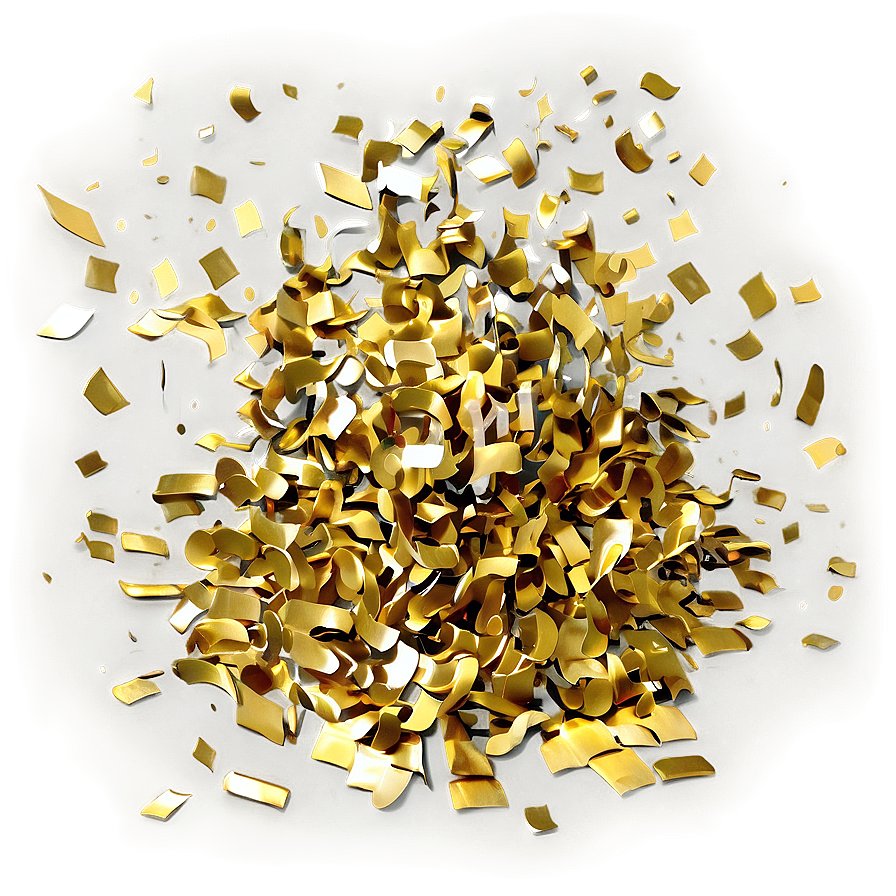 Sparkling Gold Confetti Png 34