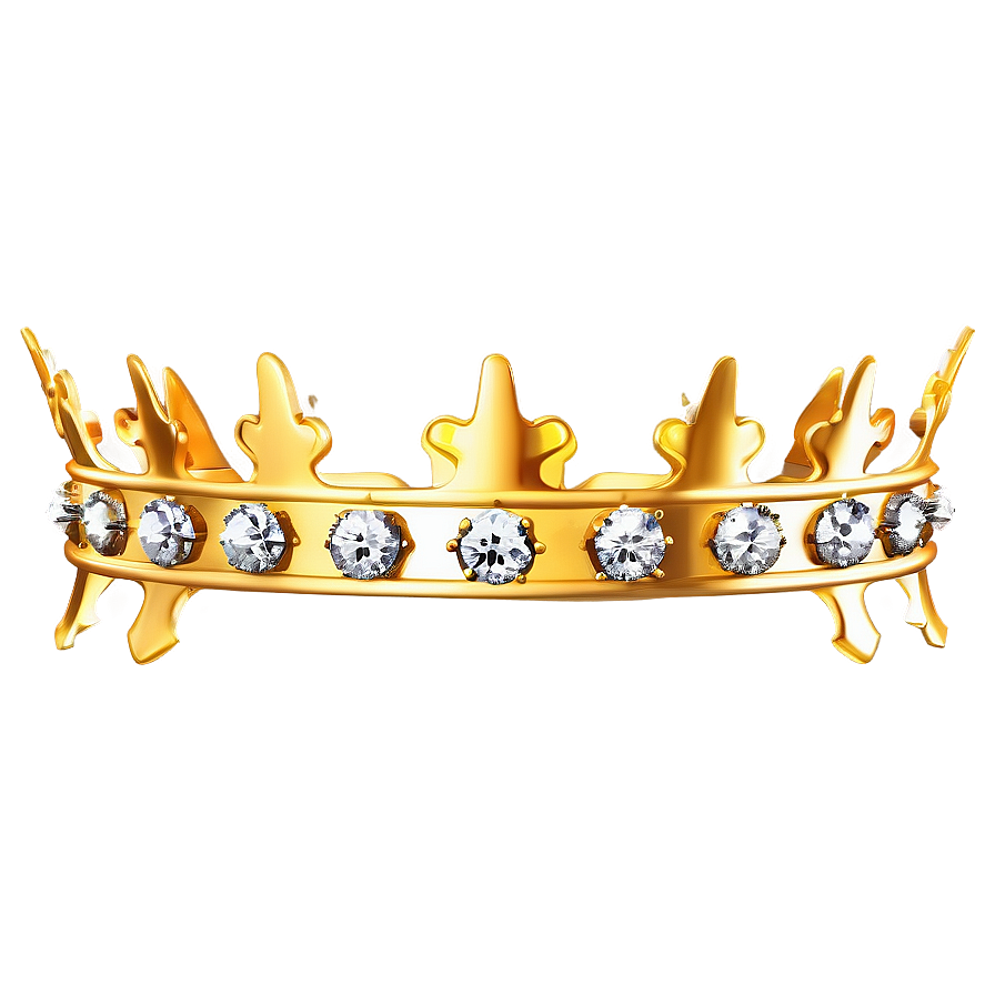 Sparkling Golden Crown Png Ifi45