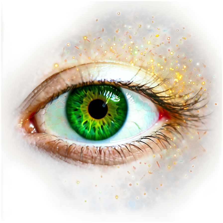 Sparkling Green Eye Png 06262024