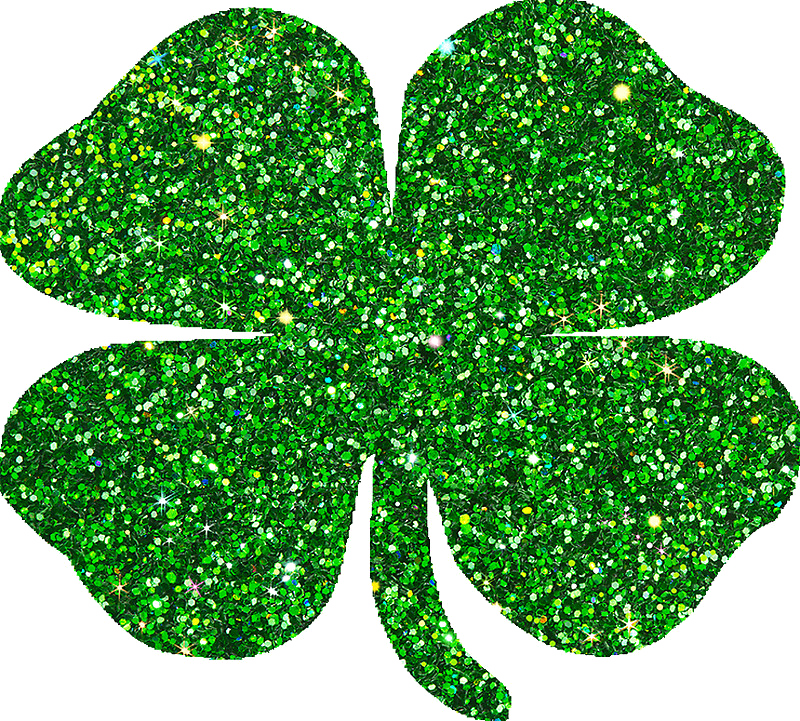 Sparkling Green Four Leaf Clover.png