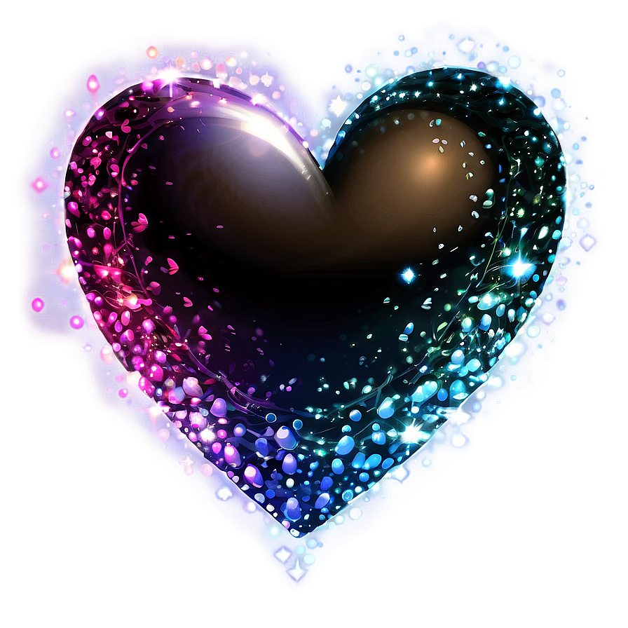 Sparkling Heart Clipart Effect Png 92