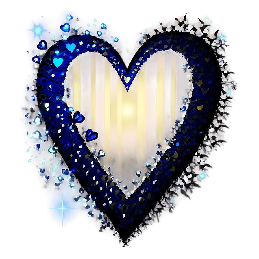 Sparkling Heart Effect Png A