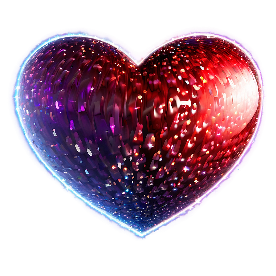 Sparkling Heart Effect Png D