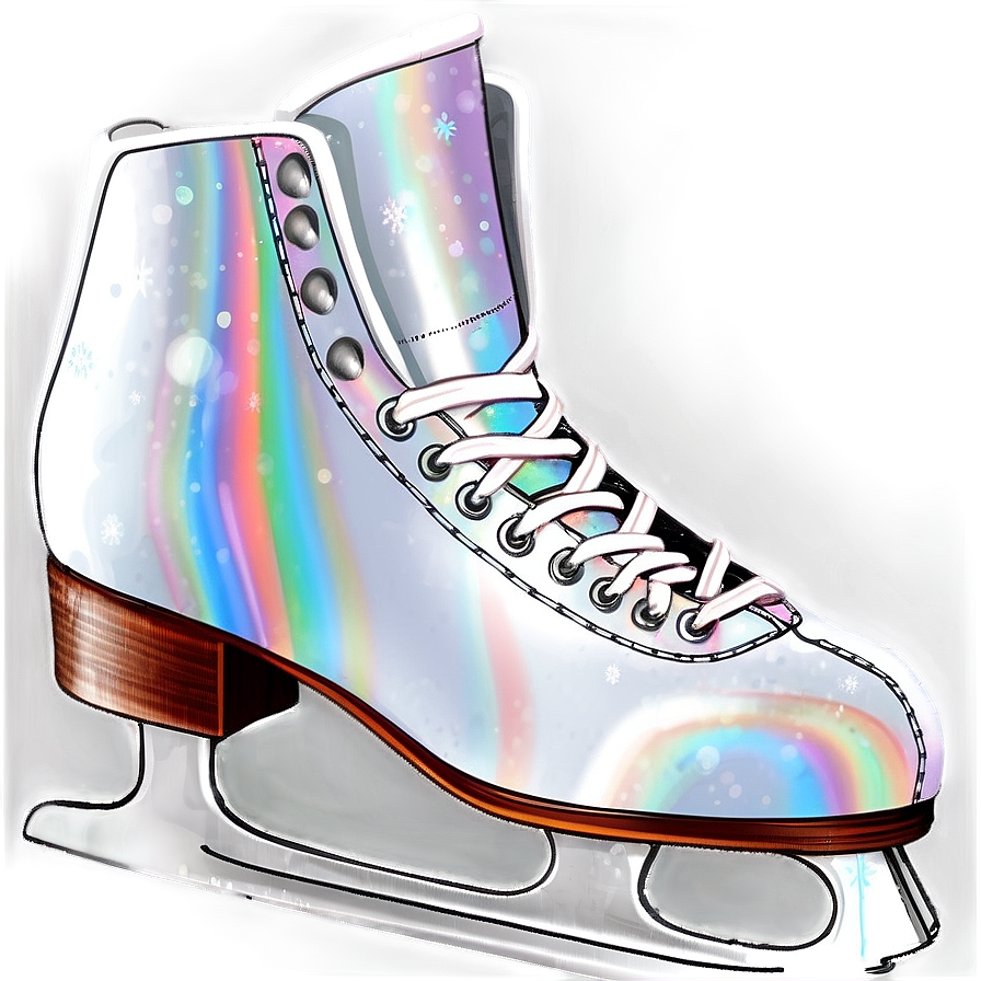 Sparkling Ice Skates Png Kje79