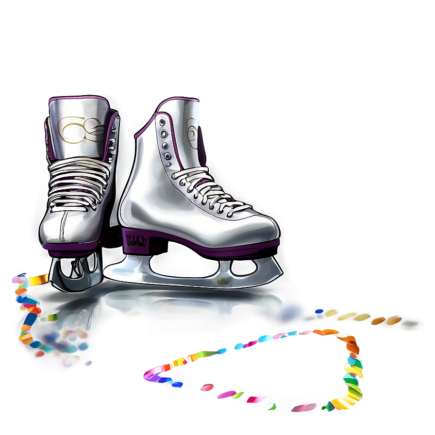 Sparkling Ice Skates Png Sfp95