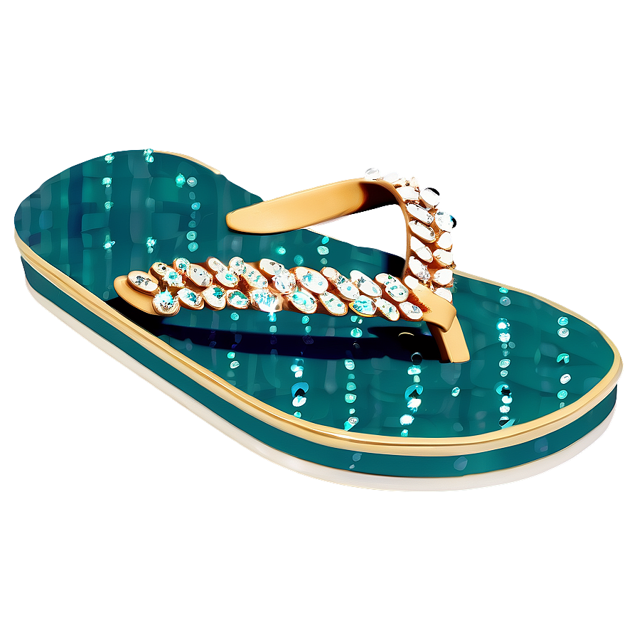 Sparkling Jewel Flip Flop Png Qim