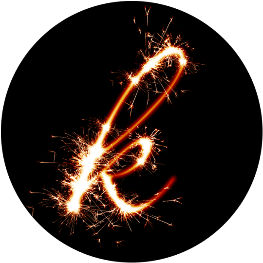 Sparkling Letter K