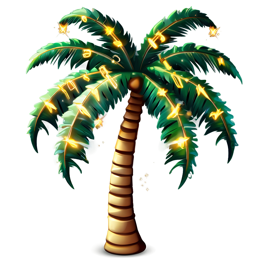 Sparkling Palm Tree Emoji Png Vxs