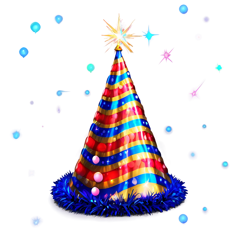 Sparkling Party Hat Png 27