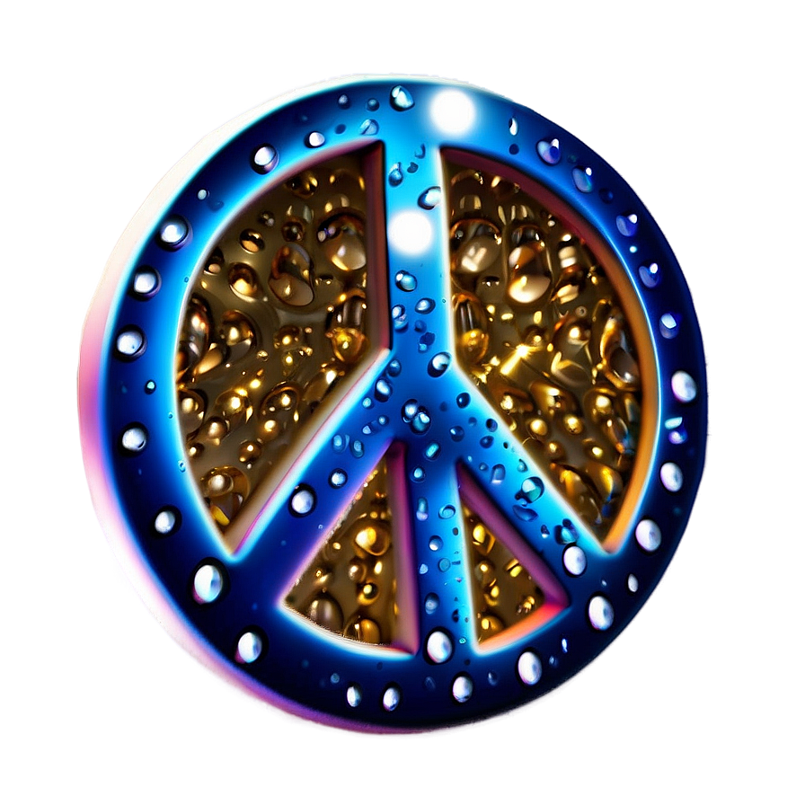Sparkling Peace Sign Png 05252024