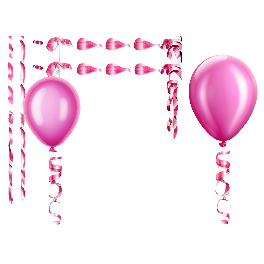 Sparkling Pink Balloons Event Png Sdh