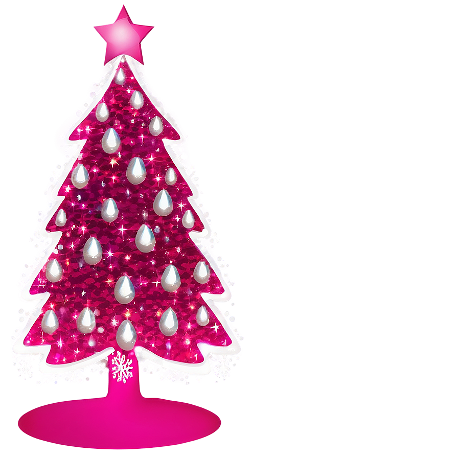 Sparkling Pink Christmas Tree Png 72