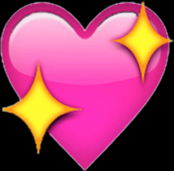 Sparkling Pink Heart Emoji