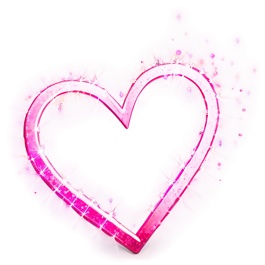 Sparkling Pink Heart Picture Png 80