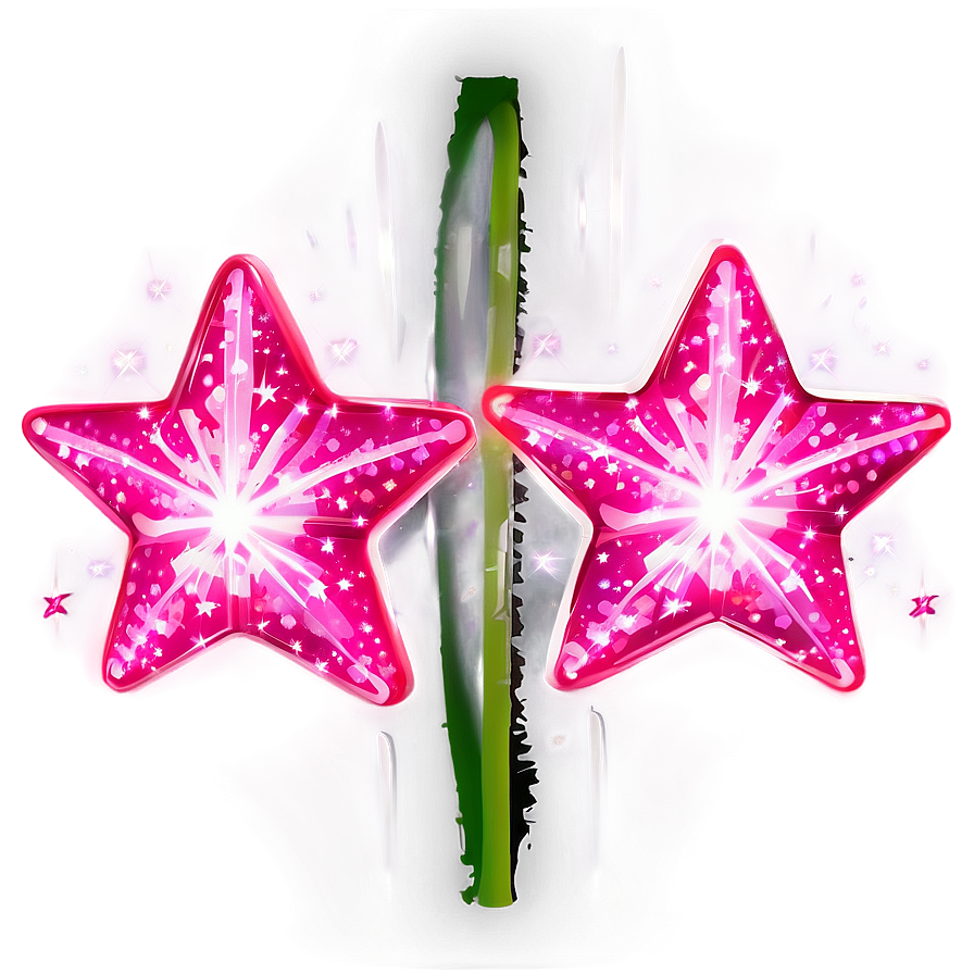 Sparkling Pink Stars Png Xck