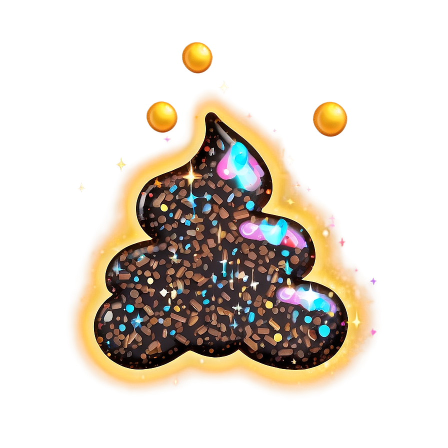 Sparkling Poop Emoji Png Den