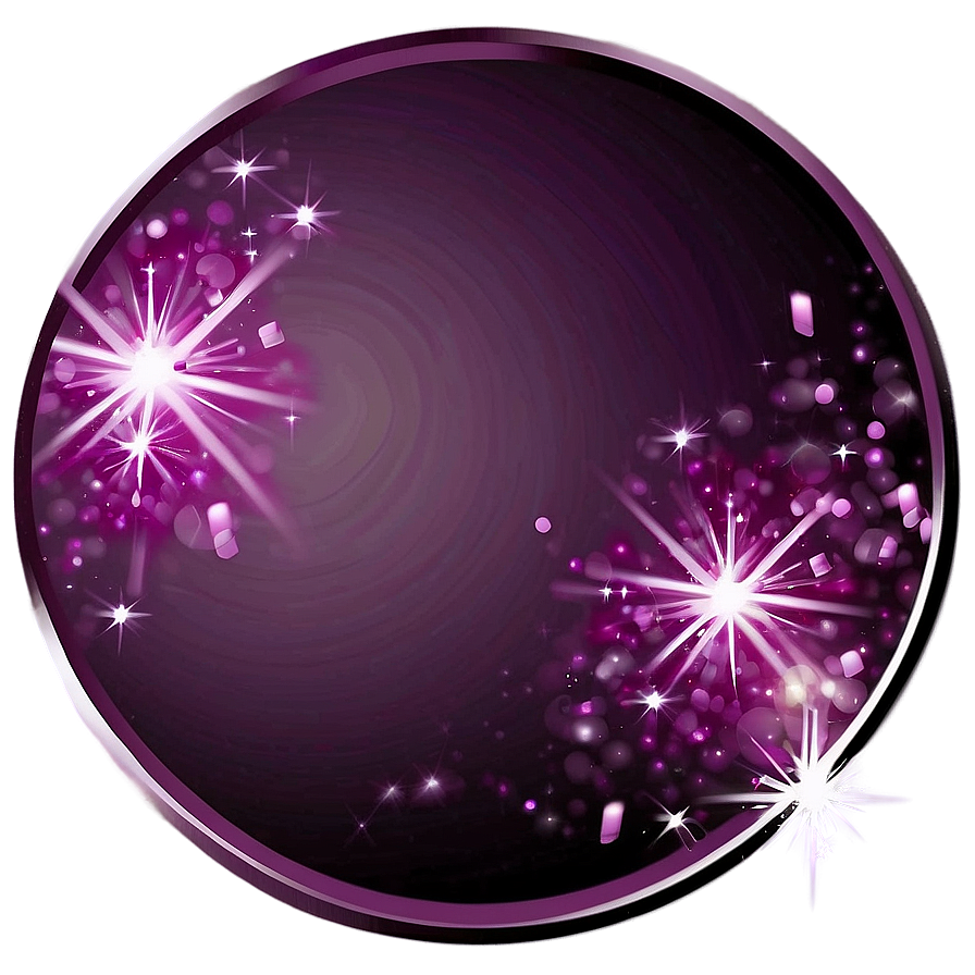 Sparkling Purple Circle Png 12