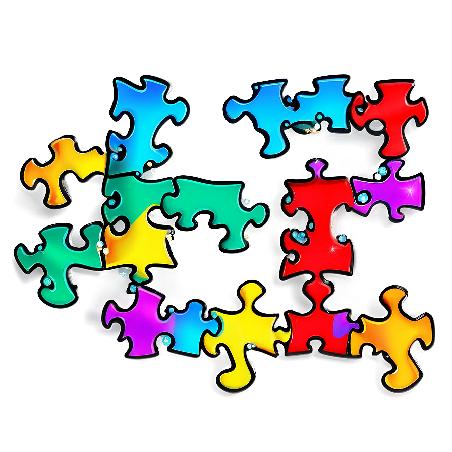 Sparkling Puzzle Pieces Png Ihh