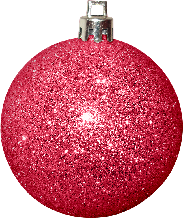 Sparkling Red Christmas Ornament
