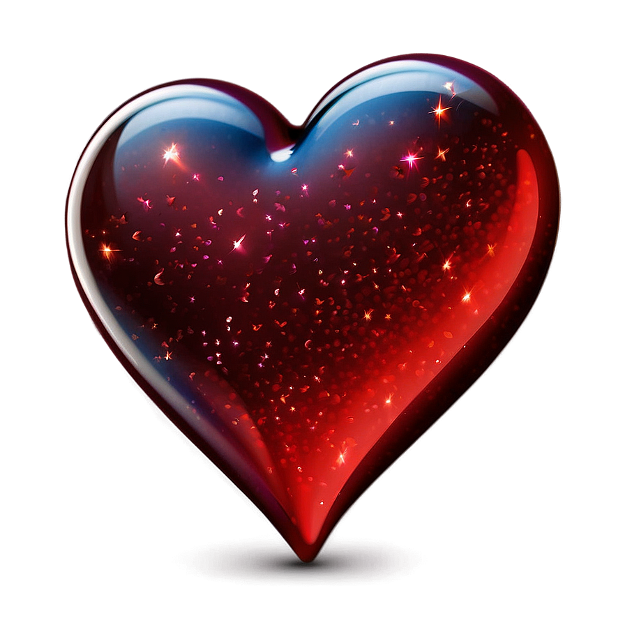 Sparkling Red Heart Emoji Png 06262024