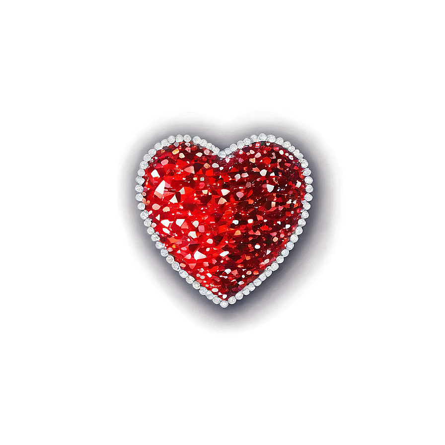 Sparkling Red Heart Png 83