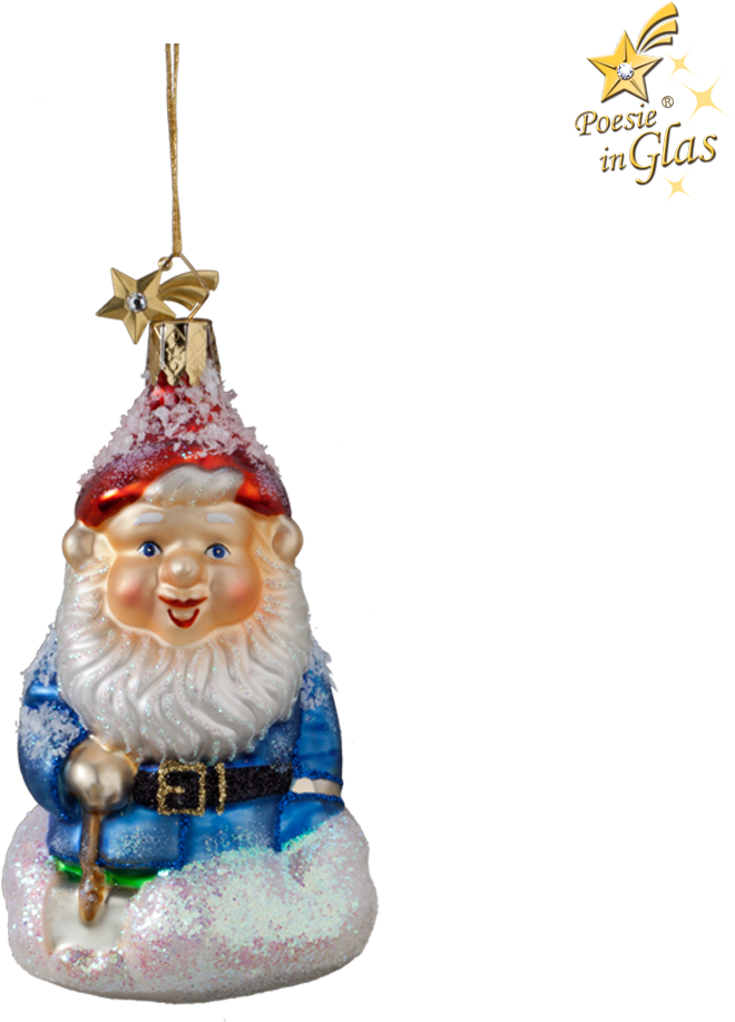 Sparkling Santa Christmas Ornament