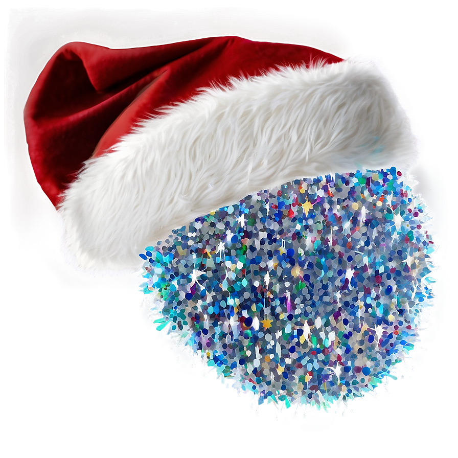 Sparkling Santa Hat Logo Png 04302024