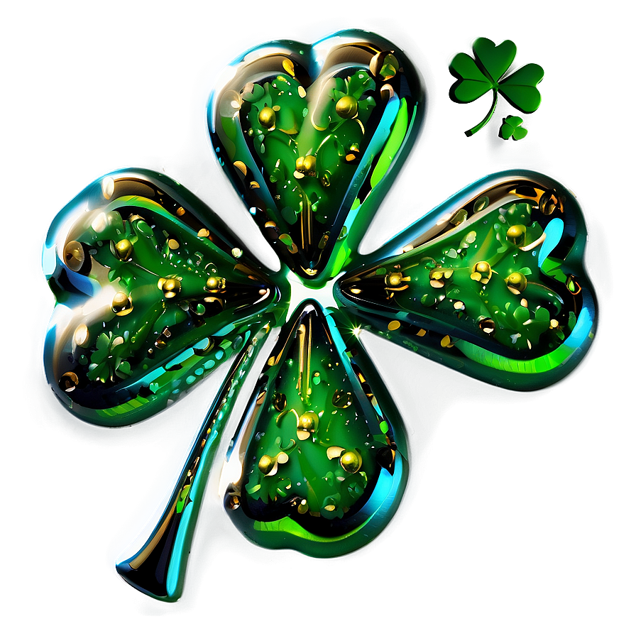 Sparkling Shamrock Png 05242024