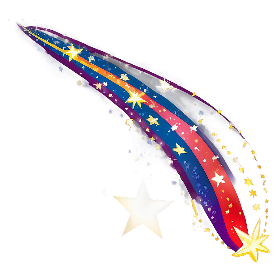 Sparkling Shooting Star Illustration Png 59