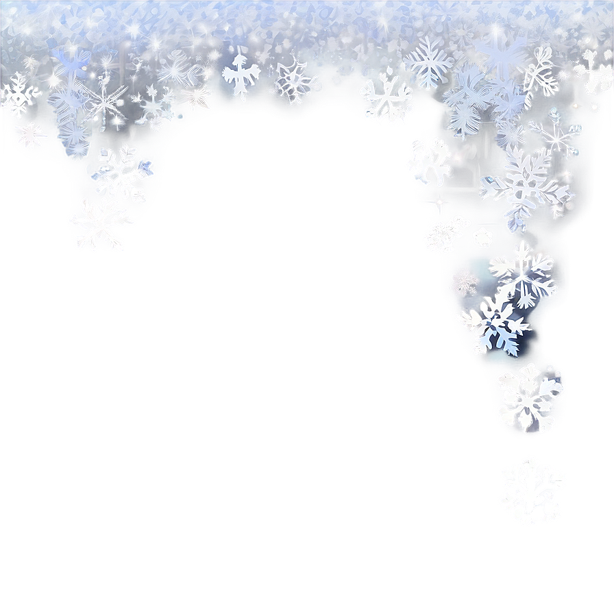 Sparkling Snow Border Png Fey