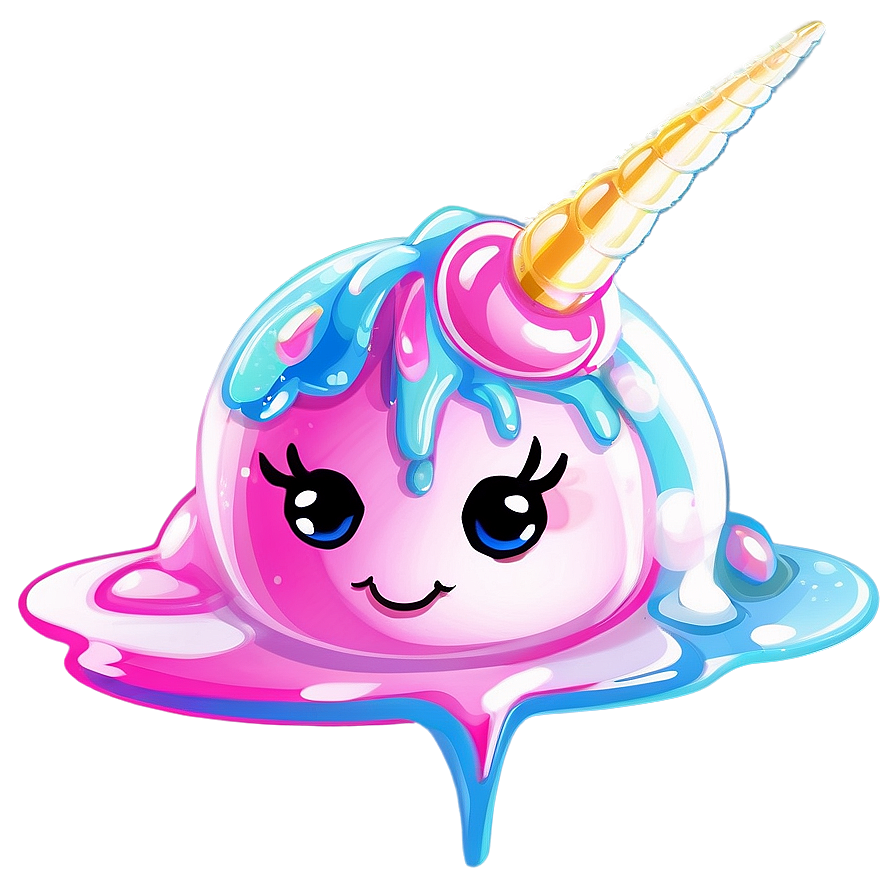 Sparkling Unicorn Slime Png 05242024