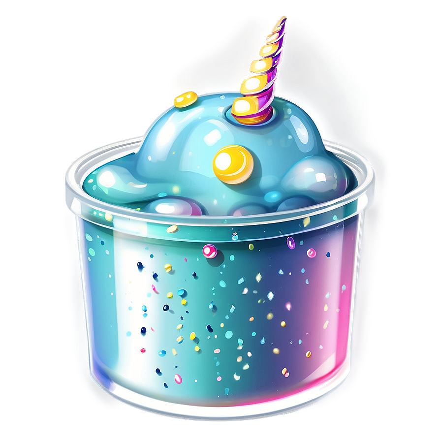 Sparkling Unicorn Slime Png 05242024