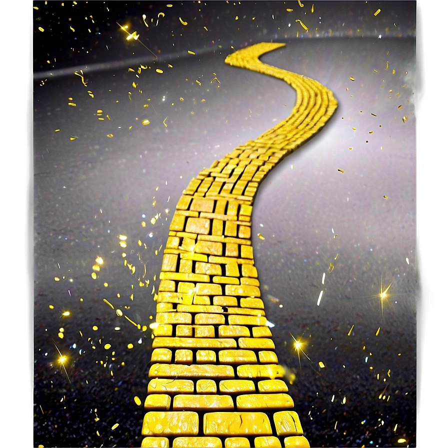 Sparkling Yellow Brick Road Effect Png 58