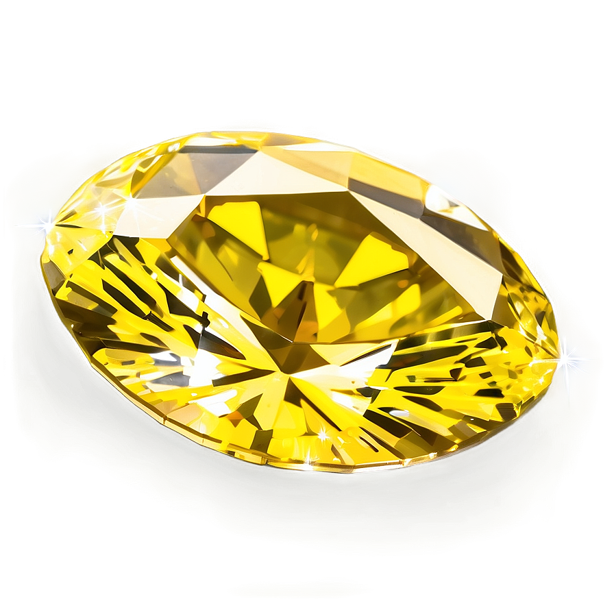 Sparkling Yellow Diamond Clipart Png 9