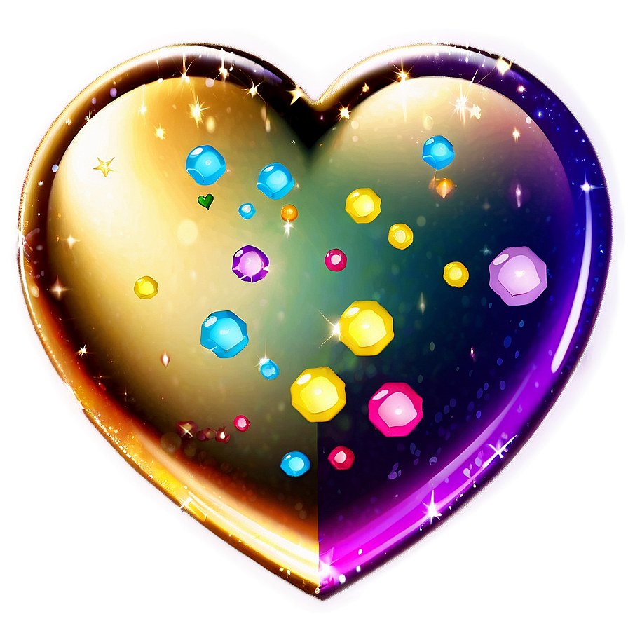 Sparkly Heart Clipart Fantasy Png 78