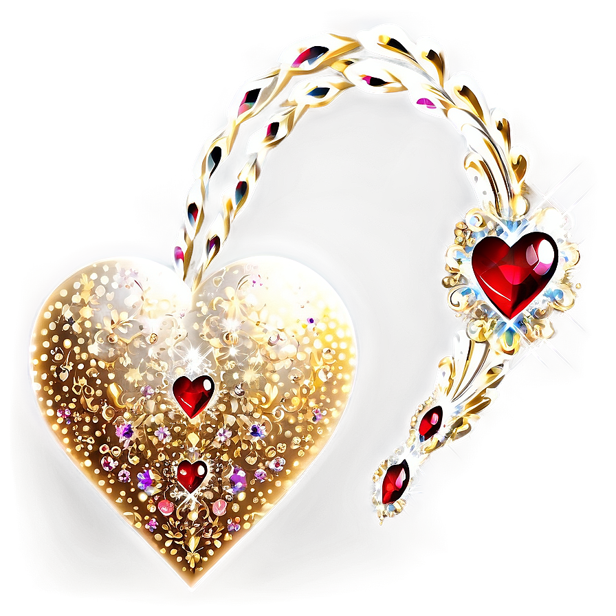 Sparkly Heart Clipart Fantasy Png Wco