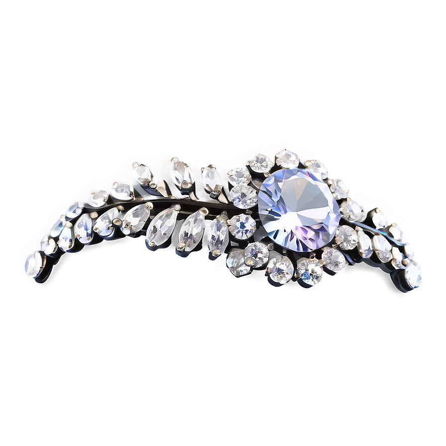 Sparkly Rhinestone Hair Clip Png 06132024