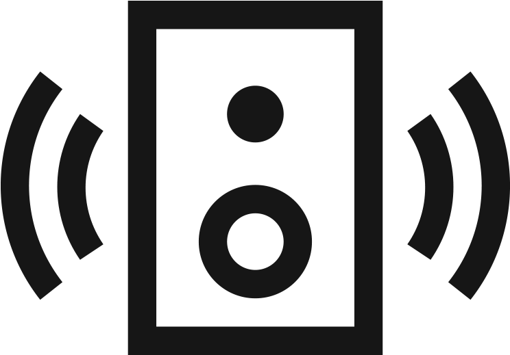 Speaker Icon Blackand White