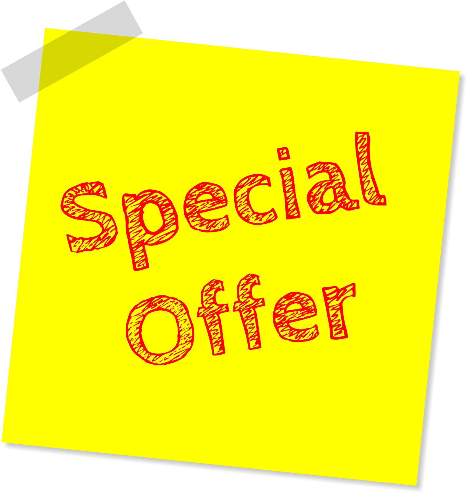 Special Offer Post It Note