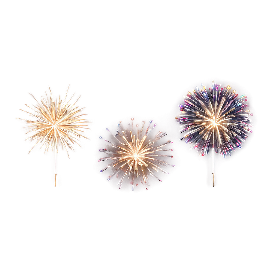 Spectacular Gold Fireworks Effect Png Mrw