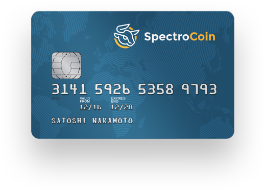 Spectro Coin Debit Card Satoshi Nakamoto