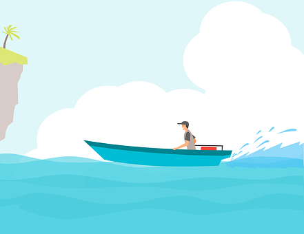 Speedboat_ Adventure_ Illustration