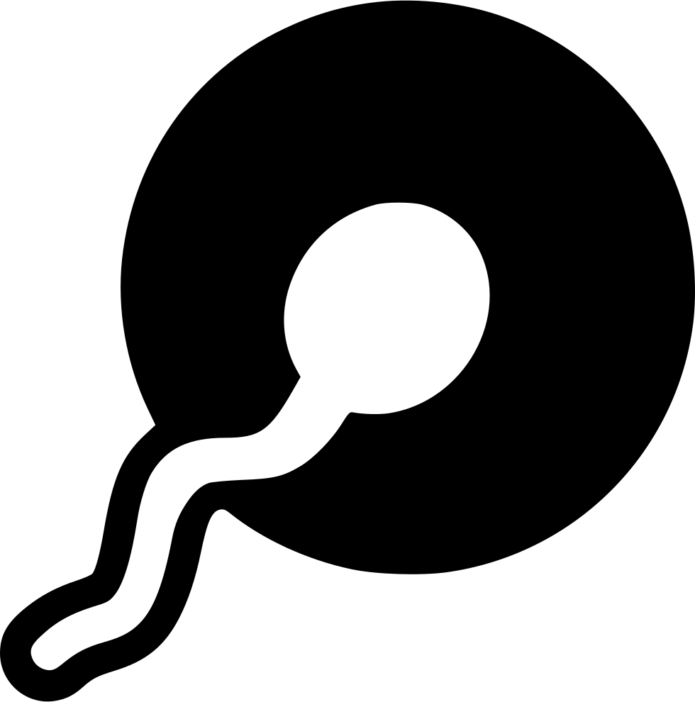 Sperm Cell Silhouette Graphic