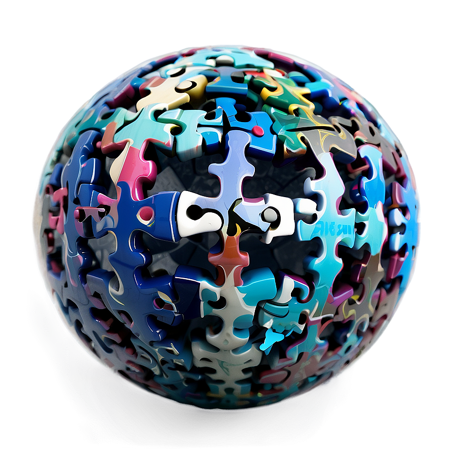 Spherical Puzzle Ball Png Oqk